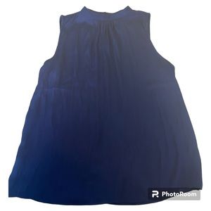 Joie NWT royal blue sleeveless blouse mock neck top